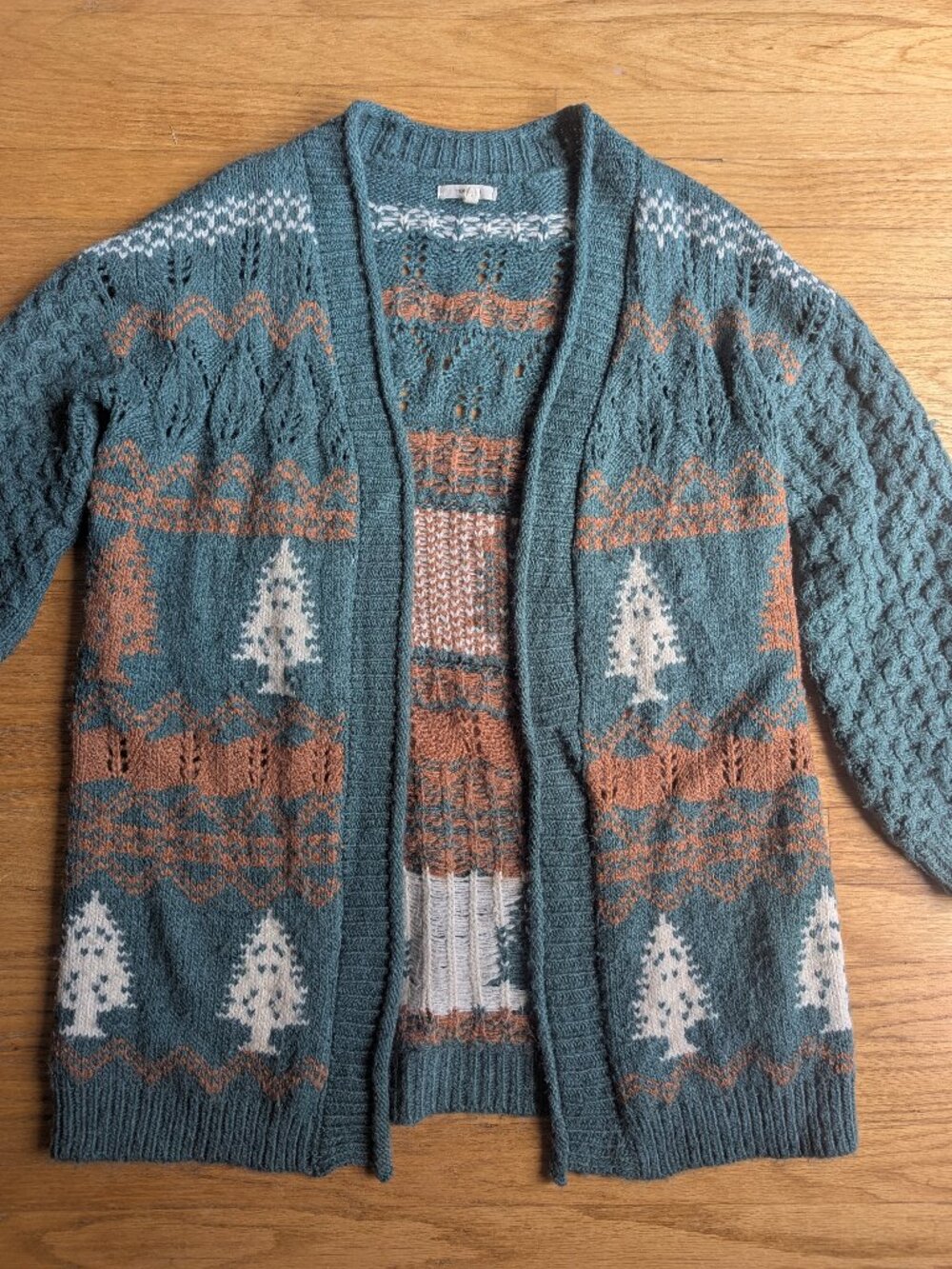 Maurice's plus size "small" Christmas tree cardigan sweater